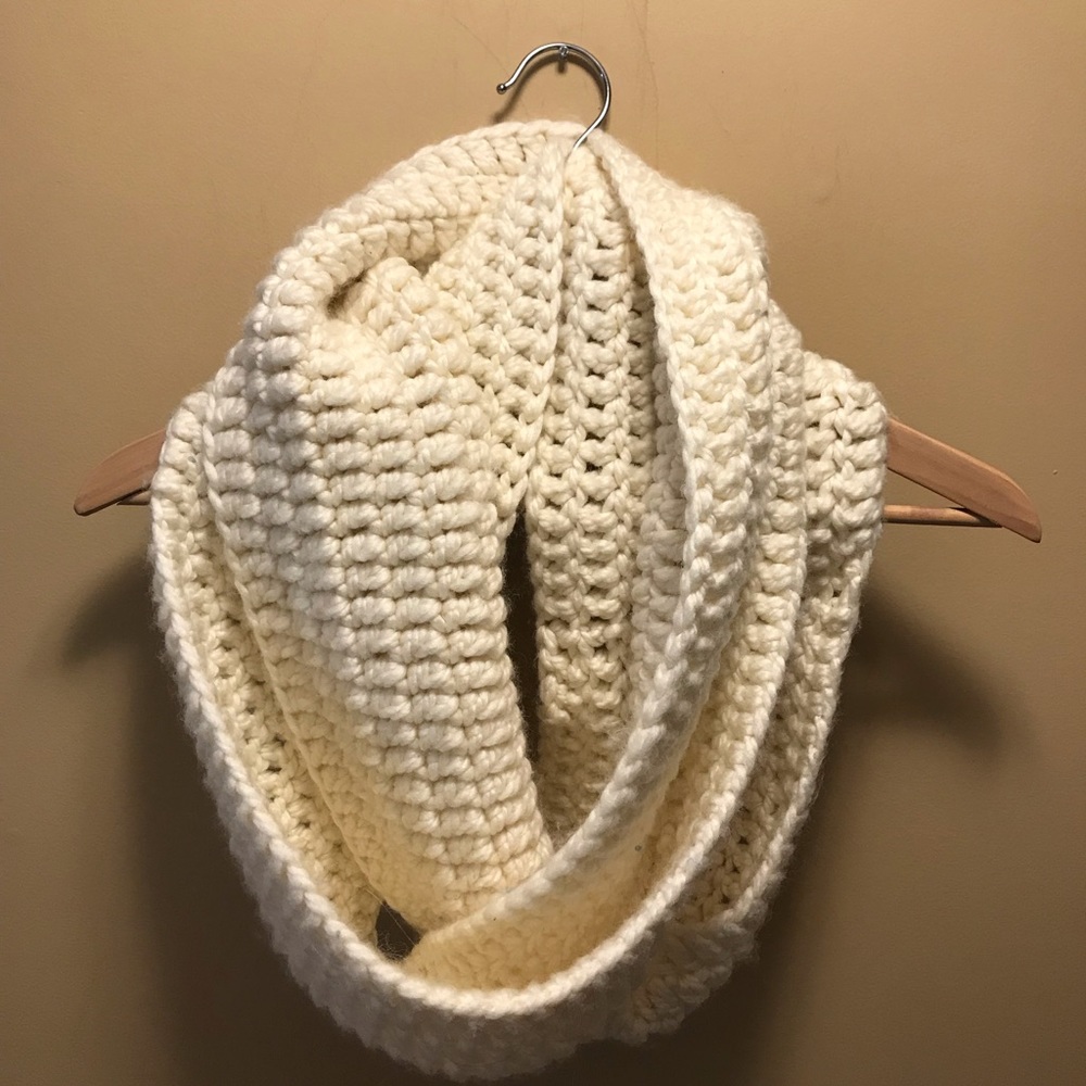 Cream Infinity Scarf. Like new !